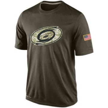 Nike Men's Carolina Hurricanes Salute To Service KO Performance Dri-FIT T-Shirt - Olive