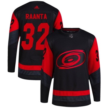 Authentic Adidas Men's Antti Raanta Carolina Hurricanes 2023 Stadium Series Jersey - Black