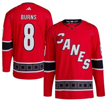 Authentic Adidas Men's Brent Burns Carolina Hurricanes Reverse Retro 2.0 Jersey - Red