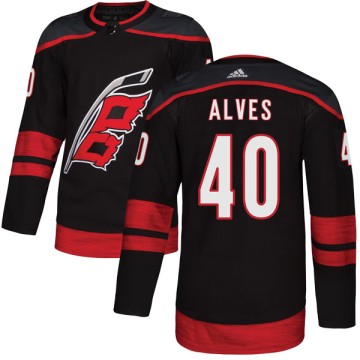 Authentic Adidas Men's Jorge Alves Carolina Hurricanes Alternate Jersey - Black