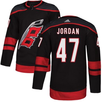 Authentic Adidas Men's Michal Jordan Carolina Hurricanes Alternate Jersey - Black