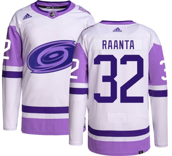 Authentic Adidas Youth Antti Raanta Carolina Hurricanes Hockey Fights Cancer Jersey -