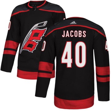 Authentic Adidas Youth Josh Jacobs Carolina Hurricanes Alternate Jersey - Black
