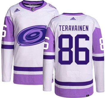 Authentic Adidas Youth Teuvo Teravainen Carolina Hurricanes Hockey Fights Cancer Jersey -