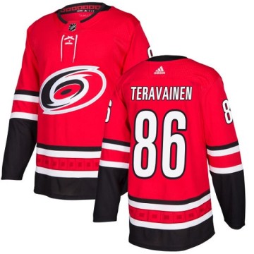Authentic Adidas Youth Teuvo Teravainen Carolina Hurricanes Home Jersey - Red