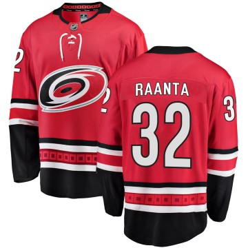 Breakaway Fanatics Branded Men's Antti Raanta Carolina Hurricanes Home Jersey - Red