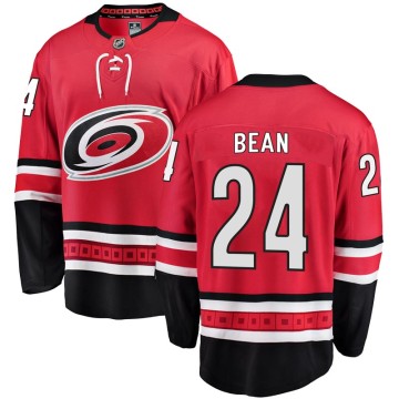 Breakaway Fanatics Branded Men's Jake Bean Carolina Hurricanes Home Jersey - Red