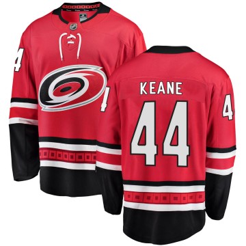Breakaway Fanatics Branded Men's Joey Keane Carolina Hurricanes Home Jersey - Red