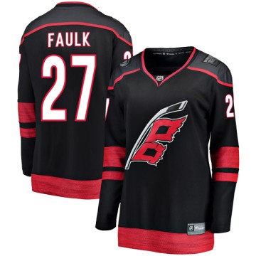 Breakaway Fanatics Branded Women's Justin Faulk Carolina Hurricanes Alternate Jersey - Black