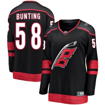Breakaway Fanatics Branded Women's Michael Bunting Carolina Hurricanes Alternate Jersey - Black