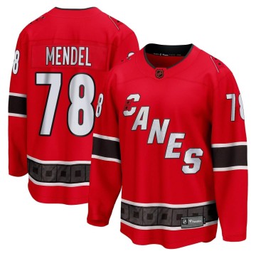 Breakaway Fanatics Branded Youth Griffin Mendel Carolina Hurricanes Special Edition 2.0 Jersey - Red