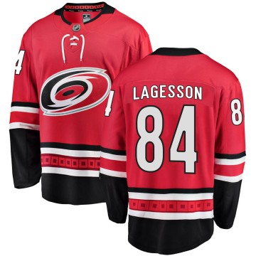 Breakaway Fanatics Branded Youth William Lagesson Carolina Hurricanes Home Jersey - Red