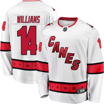 Premier Fanatics Branded Men's Justin Williams Carolina Hurricanes Breakaway Away Jersey - White